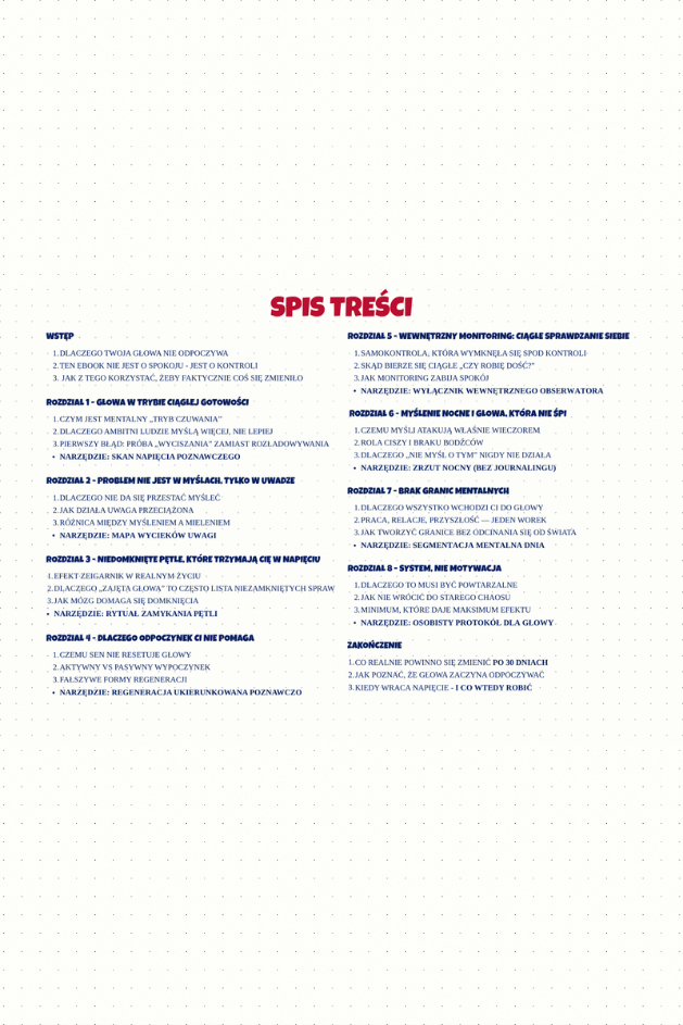 GŁOWA KTÓRA NIE ODPOCZYWA